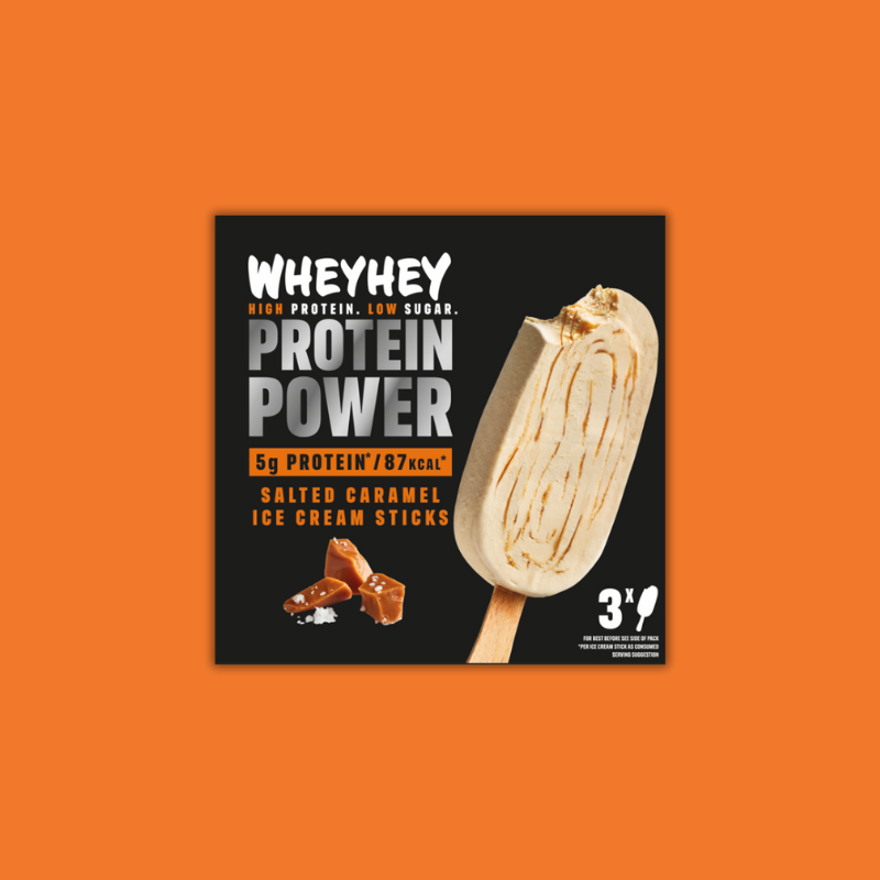 Salted Caramel Ice Cream Sticks