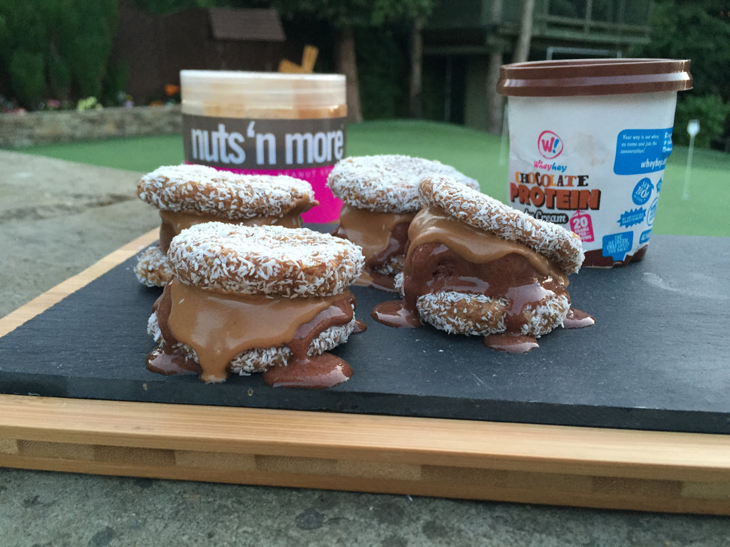 The Ultimate Wheyhey & Nuts’N’More Ice Cream Sandwich