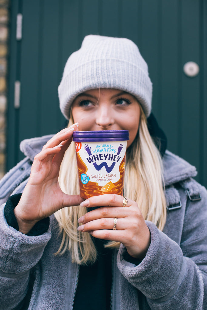 Wheyhey naturally sugar free ice cream is now £2.50 in Tesco! 🦄